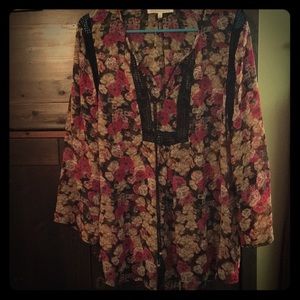 Daniel Rainn floral blouse
